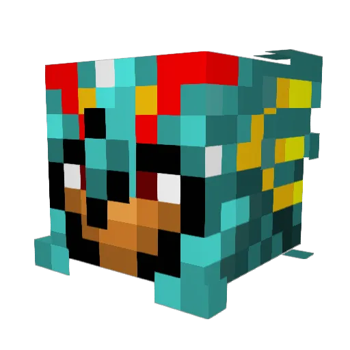 jruss17 Minecraft avatar head, 3D render