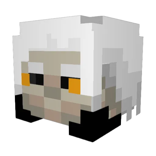 jrw0031 Minecraft avatar head, 3D render