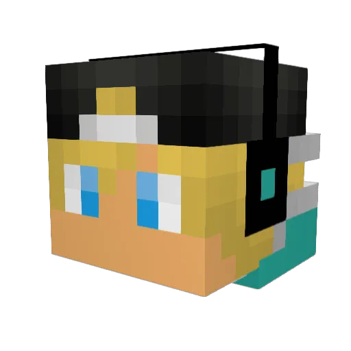 js0618 Minecraft avatar head, 3D render