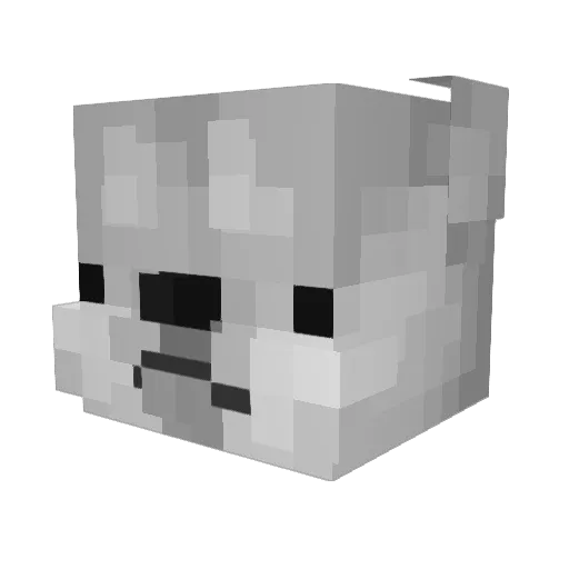 js0620 Minecraft avatar head, 3D render