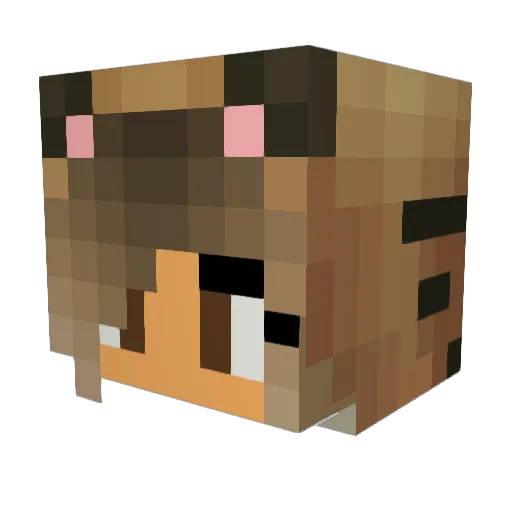 js2102 Minecraft avatar head, 3D render