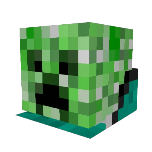 js7096 Minecraft avatar head, 3D render