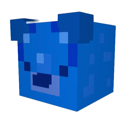 js_fear Minecraft avatar head, 3D render