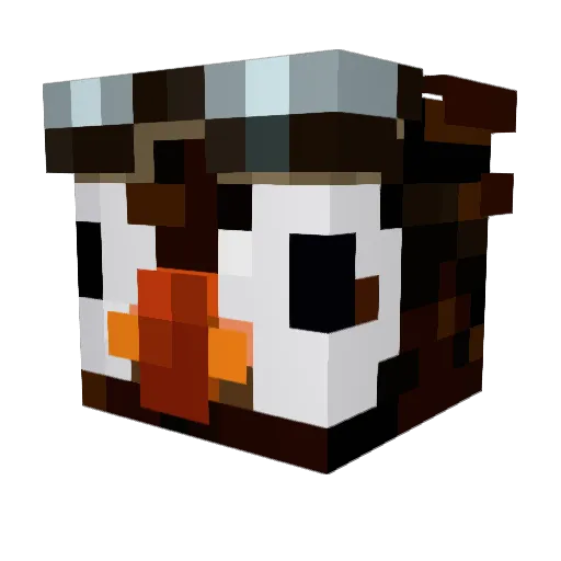 js_wdb2 Minecraft avatar head, 3D render