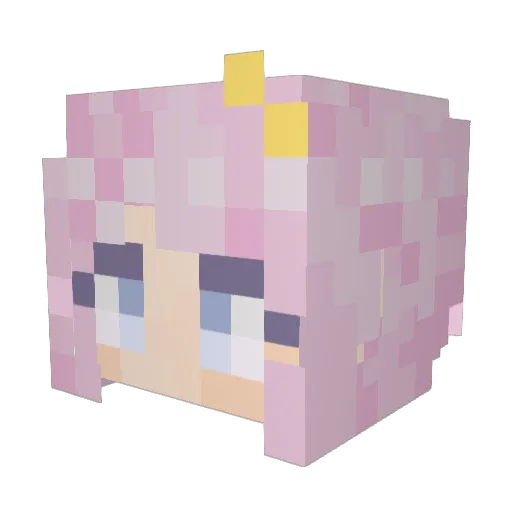 jsa05 Minecraft avatar head, 3D render