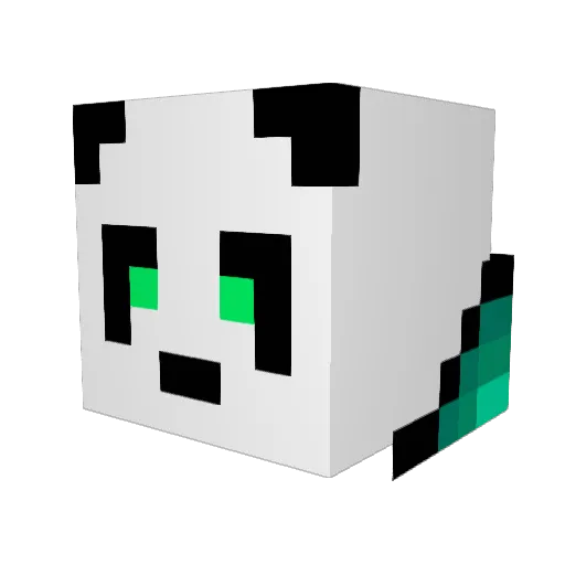 jsanity Minecraft avatar head, 3D render