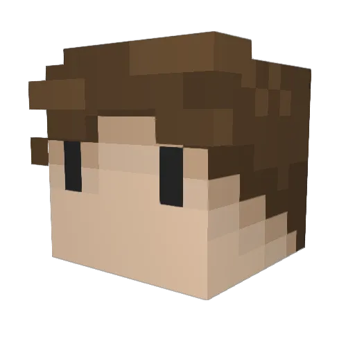 jsanzzz Minecraft avatar head, 3D render
