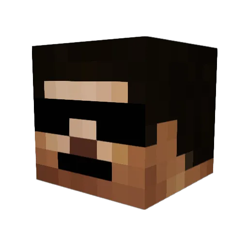 jscaff Minecraft avatar head, 3D render