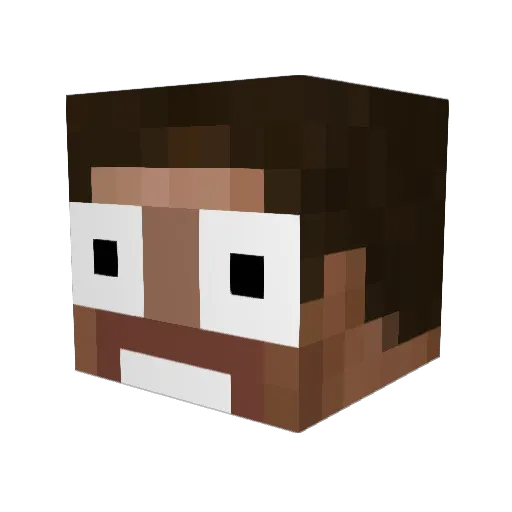 jscord Minecraft avatar head, 3D render