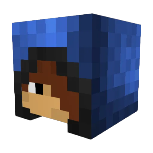 jshark12 Minecraft avatar head, 3D render
