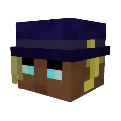 jshogun Minecraft avatar head, 3D render