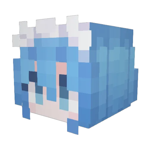jskpd Minecraft avatar head, 3D render
