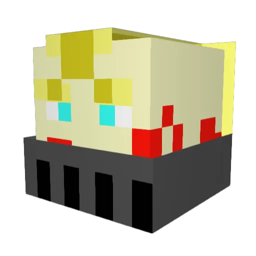 jslicer1234 Minecraft avatar head, 3D render
