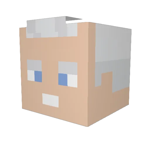 jslim8 Minecraft avatar head, 3D render