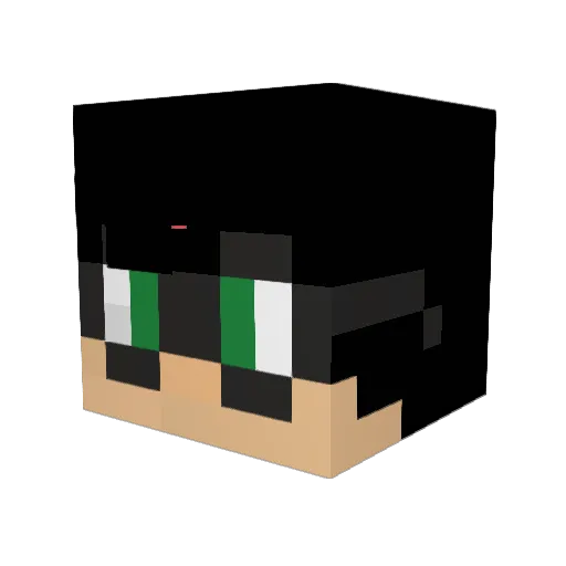 jsouley Minecraft avatar head, 3D render