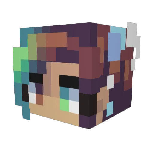 jss_m Minecraft avatar head, 3D render