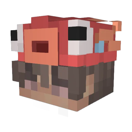 jstnice Minecraft avatar head, 3D render