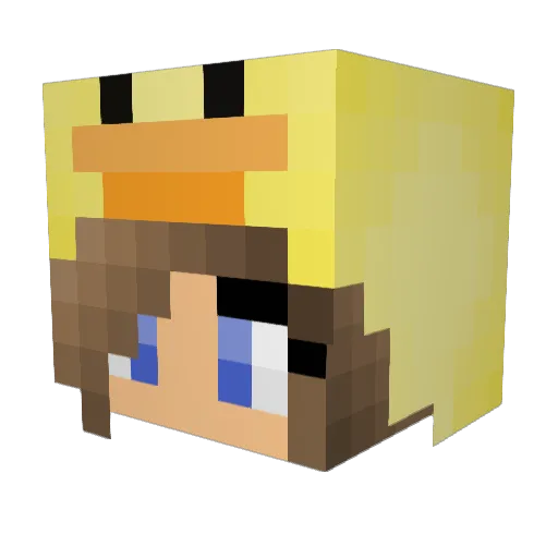 jsulli Minecraft avatar head, 3D render
