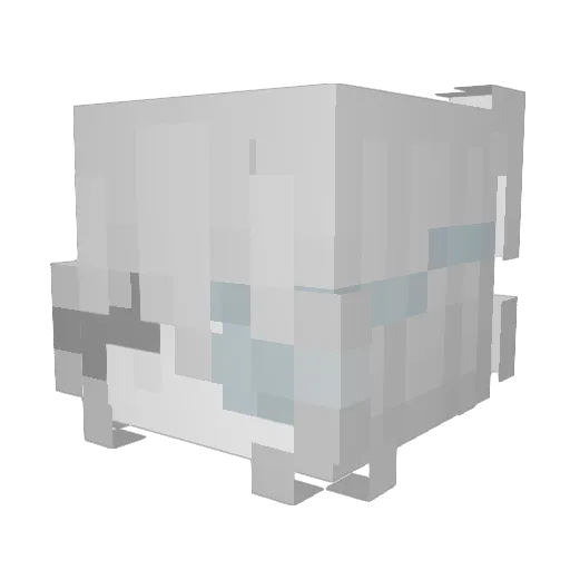 jsvvs Minecraft avatar head, 3D render