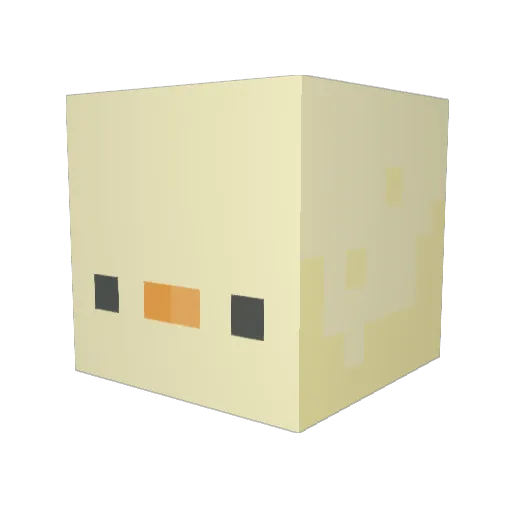 jswwww Minecraft avatar head, 3D render