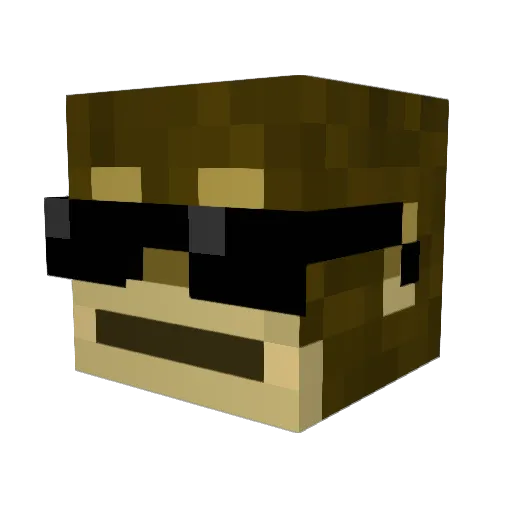 jsx0 Minecraft avatar head, 3D render