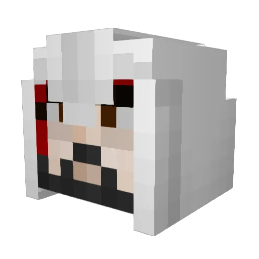jsyshrimp Minecraft avatar head, 3D render