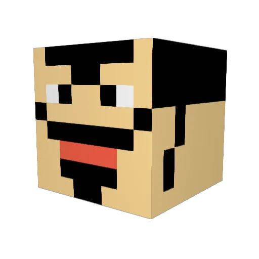 jt316 Minecraft avatar head, 3D render