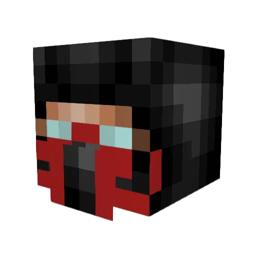 jtbq Minecraft avatar head, 3D render