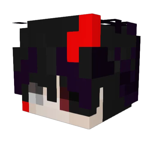 jtegamerYT Minecraft avatar head, 3D render