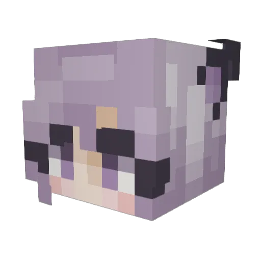 jtencule Minecraft avatar head, 3D render
