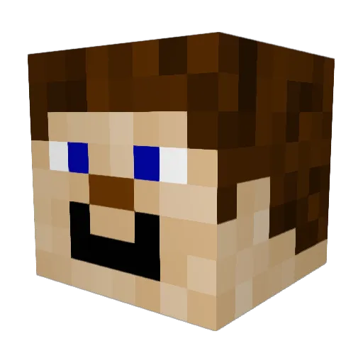 jteo1 Minecraft avatar head, 3D render