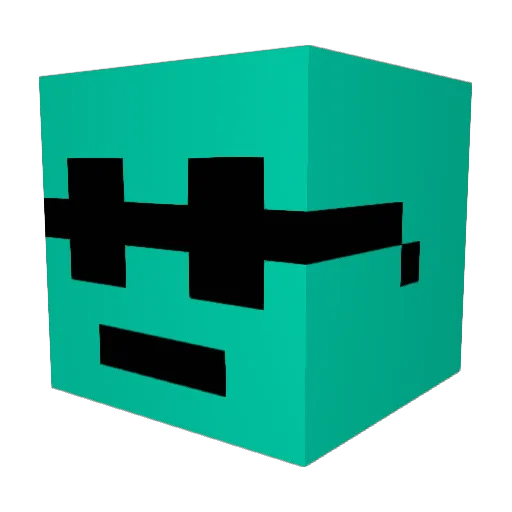 jtera Minecraft avatar head, 3D render
