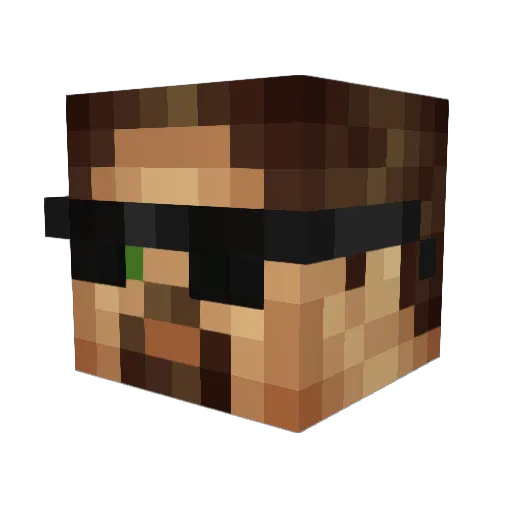 jtipp_ Minecraft avatar head, 3D render