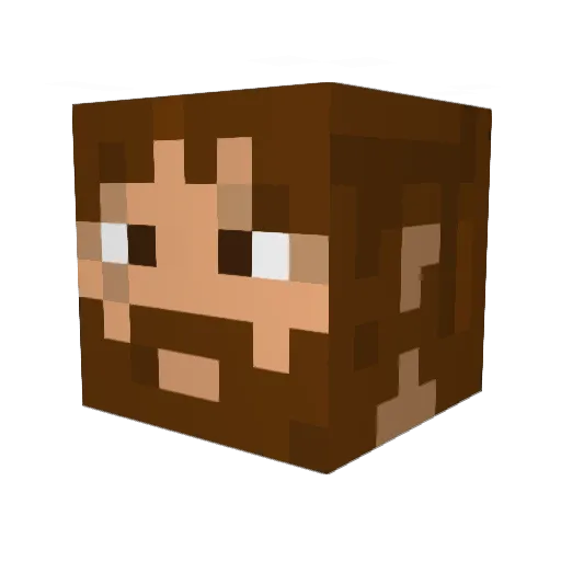 jtk45 Minecraft avatar head, 3D render