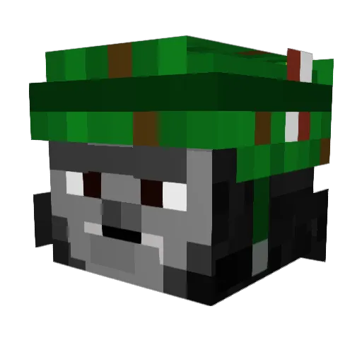 jtmccomas Minecraft avatar head, 3D render