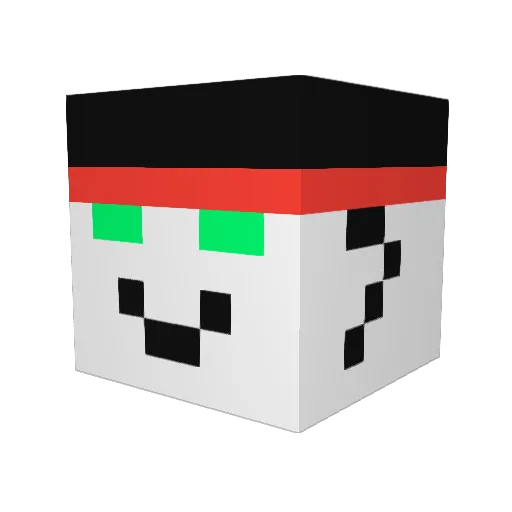 jtrager23 Minecraft avatar head, 3D render