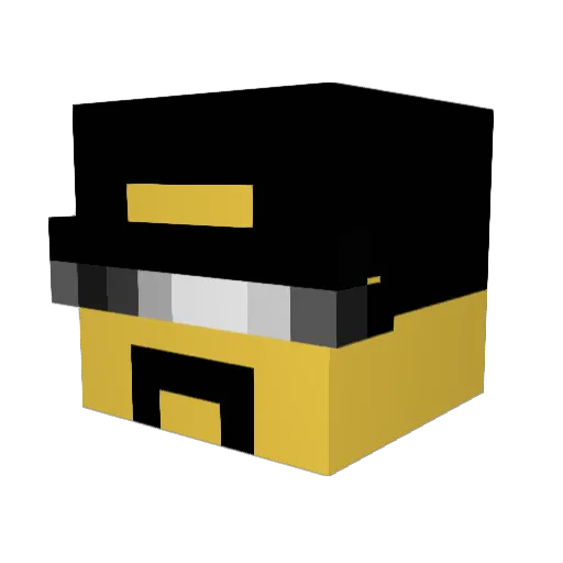 jts1st Minecraft avatar head, 3D render