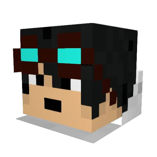 jtthomson Minecraft avatar head, 3D render