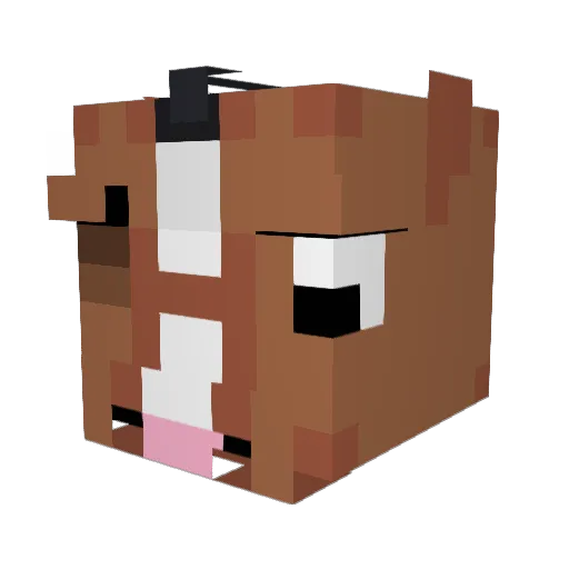 jtu06 Minecraft avatar head, 3D render