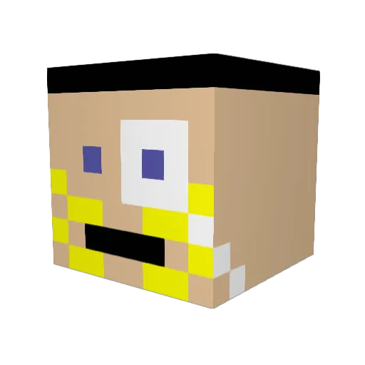 jty12345678910 Minecraft avatar head, 3D render