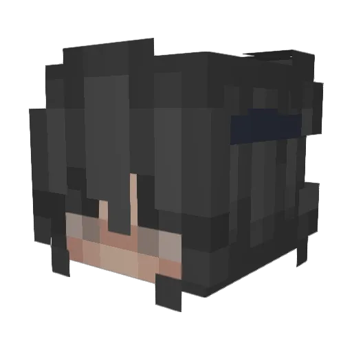 ju1iarxse Minecraft avatar head, 3D render