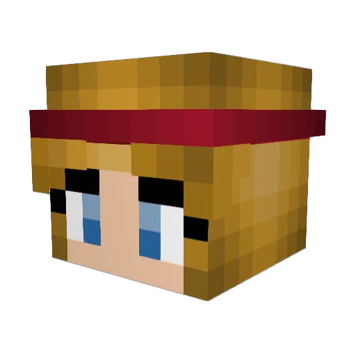 ju1lee Minecraft avatar head, 3D render