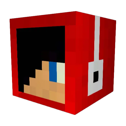 ju33 Minecraft avatar head, 3D render