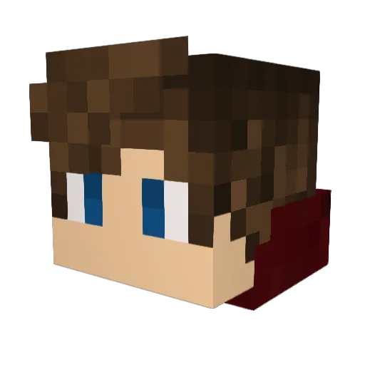 ju4jun Minecraft avatar head, 3D render