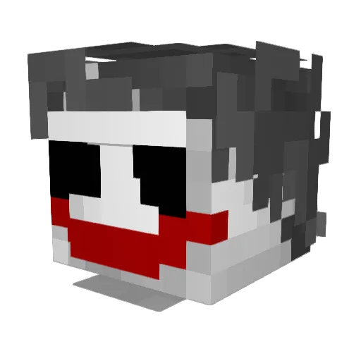 ju_hyeon Minecraft avatar head, 3D render