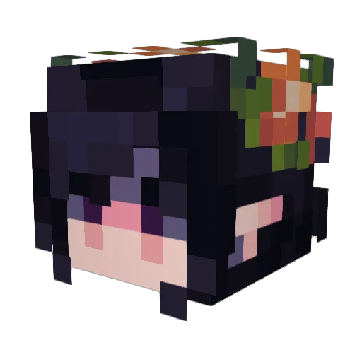 jua3470 Minecraft avatar head, 3D render
