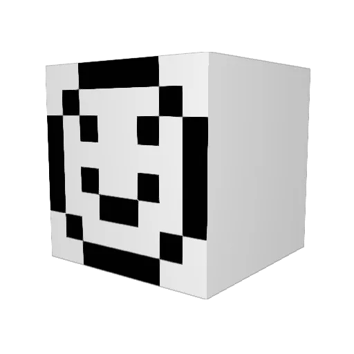 juaaua Minecraft avatar head, 3D render