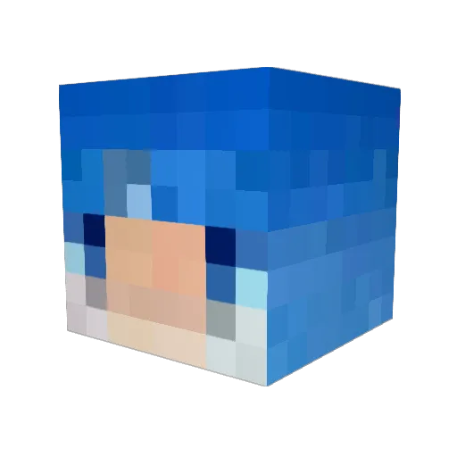 juamod Minecraft avatar head, 3D render
