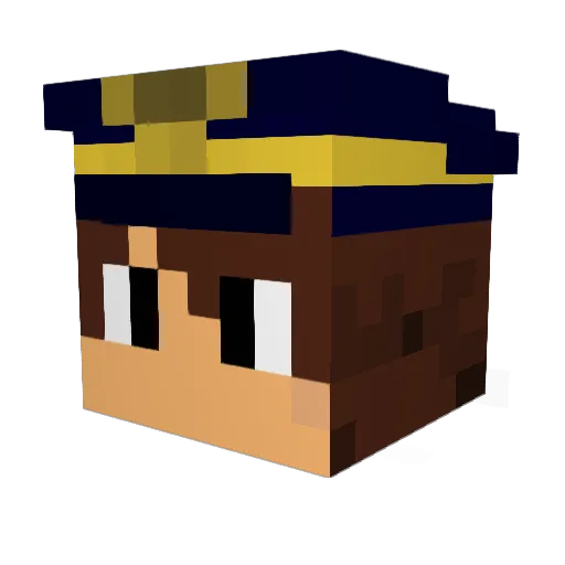 juan737 Minecraft avatar head, 3D render
