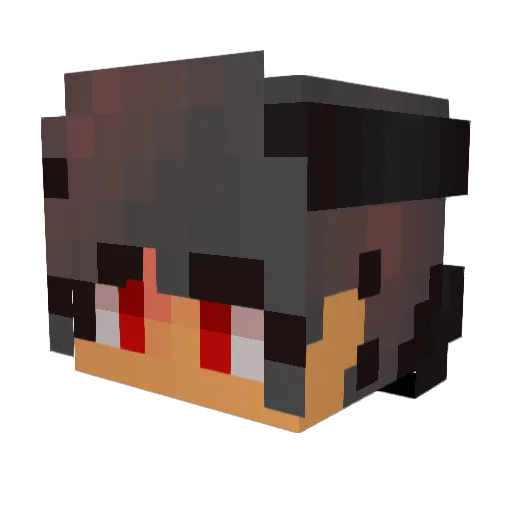 juan_22 Minecraft avatar head, 3D render